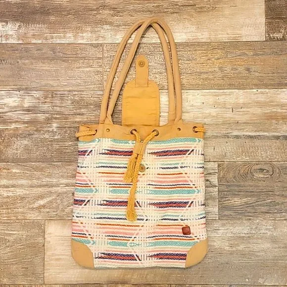 Roxy Cinch Fabric Tote Bag - Picture 3 of 8